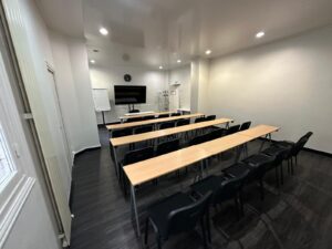 Salle bleue - en classe