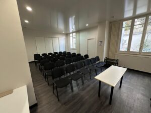 Salle bleue - en théâtre