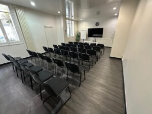 Salle bleue - en théâtre