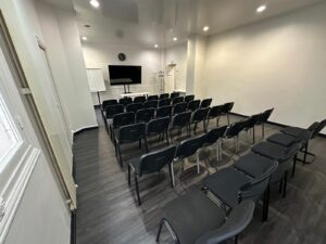 Salle bleue - en théâtre